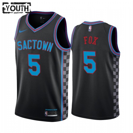 Maglia NBA Sacramento Kings De Aaron Fox 5 2020-21 City Edition Swingman - Bambino